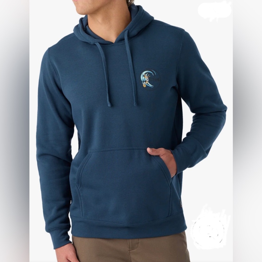 O'Neill Navy Pullover Hoodie with Small Chest Logo Men’s XXL